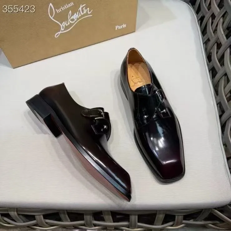 p920💰Men's shoes Christia*.Lobouti*🆑High-end men's business formal leather shoes | Classic red sole shoes | Original imported first-layer cowhide | Iconic rivet decoration | Water-dyed cowhide lining | Italian imported red cowhide outsole | High-end luxury | Perfect interpretation of fashion, sunshine, style, suitable for various occasions Size: 39-44 (customized at 38.45.46)